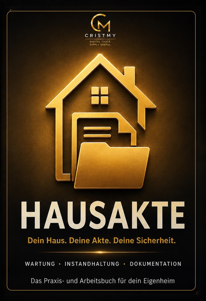 Originalcover des CRISTMY Praxis- und Arbeitsbuchs HAUSAKTE